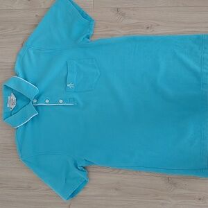 Original Penguin Classic Fit Polo Short Sleeve, Small, Blue-Green color